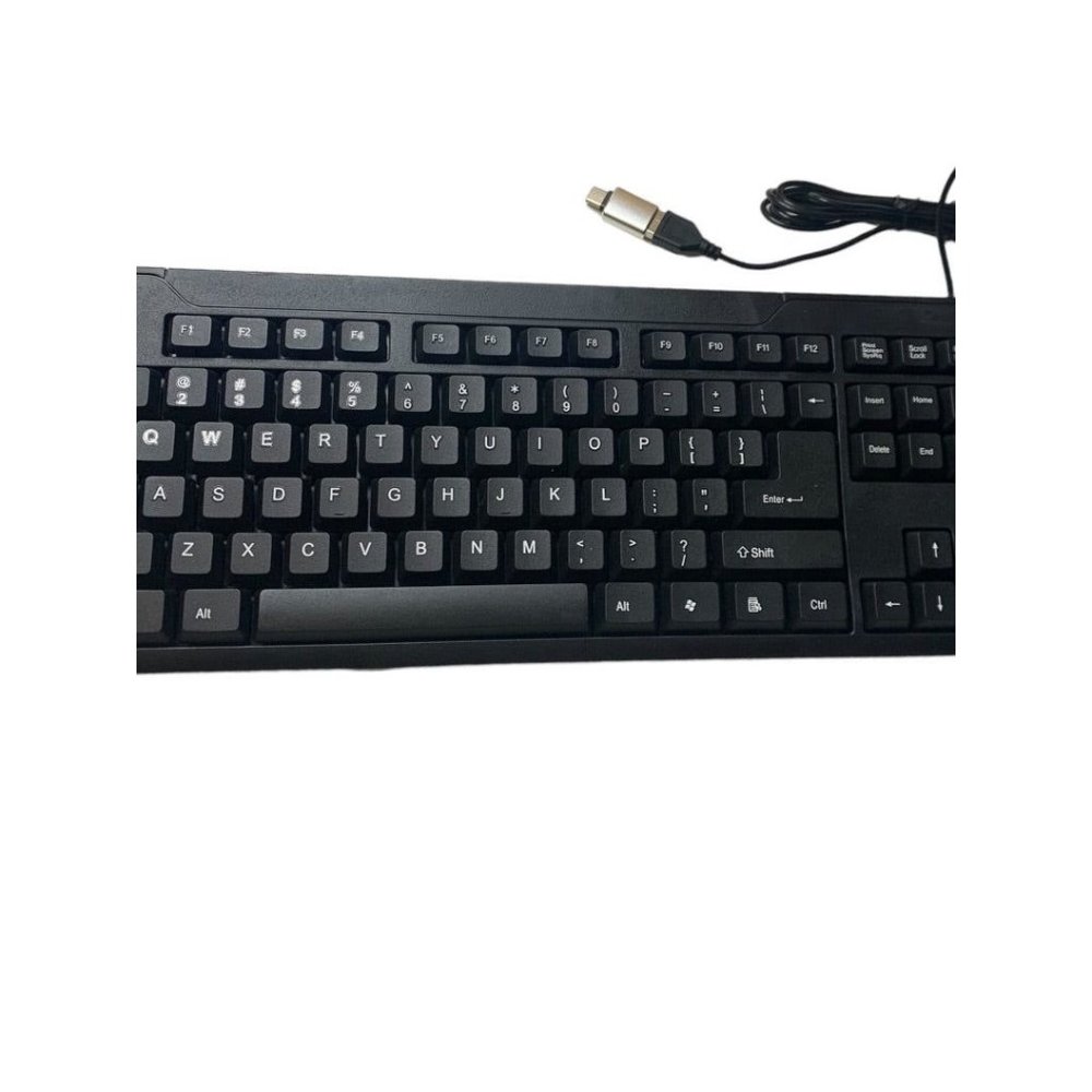 iMicro KB-US0803 104-Key Wired‎ USB English Keyboard Black